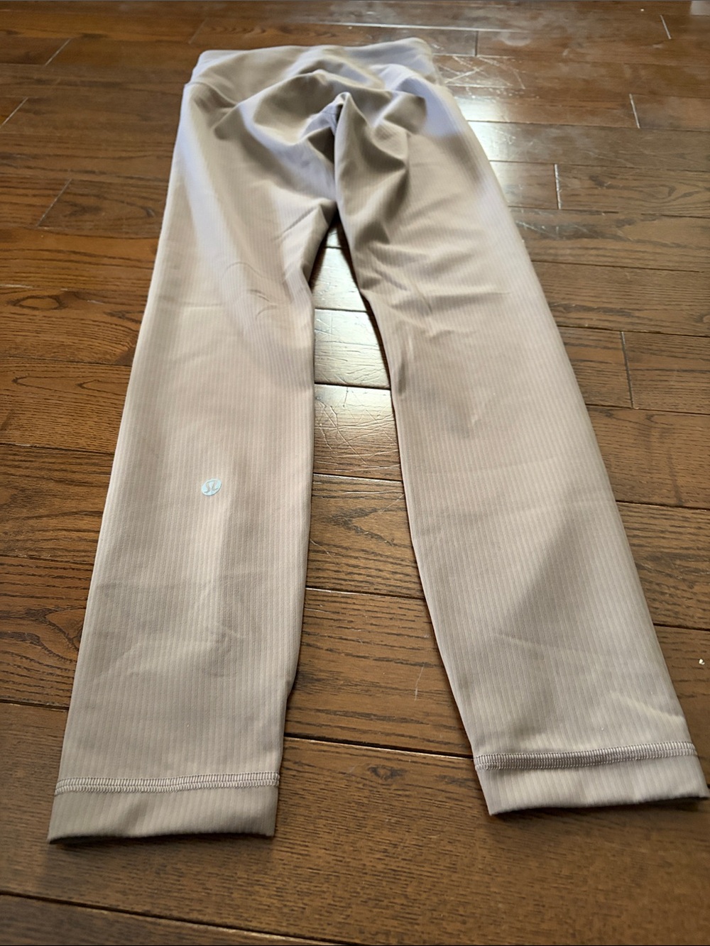 Taupe/Beige Ribbed Leggings - Picture 7 of 8